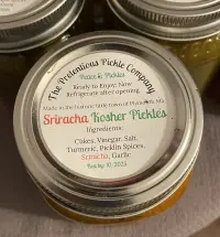 Sriracha Kosher Pickles